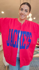 Shop Custom Cut Sweatshirt Cardigans- at Ruby Joy Boutique, a Women's Clothing Store in Pickerington, Ohio