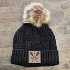 Shop Custom Lacrosse Patch Beanie- at Ruby Joy Boutique, a Women's Clothing Store in Pickerington, Ohio