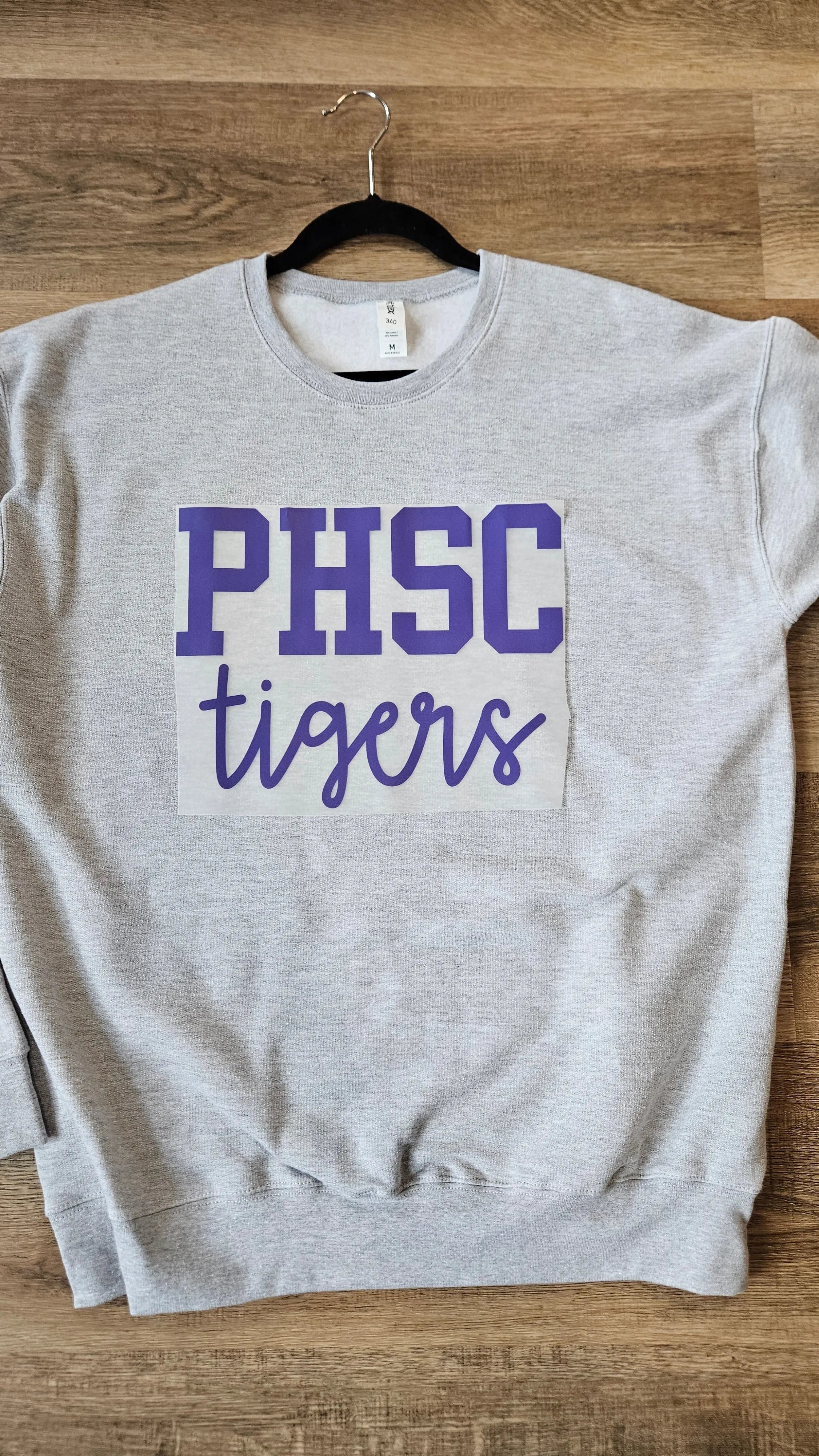 Shop Custom Mascot Script Sweatshirt-Small at Ruby Joy Boutique, a Women's Clothing Store in Pickerington, Ohio