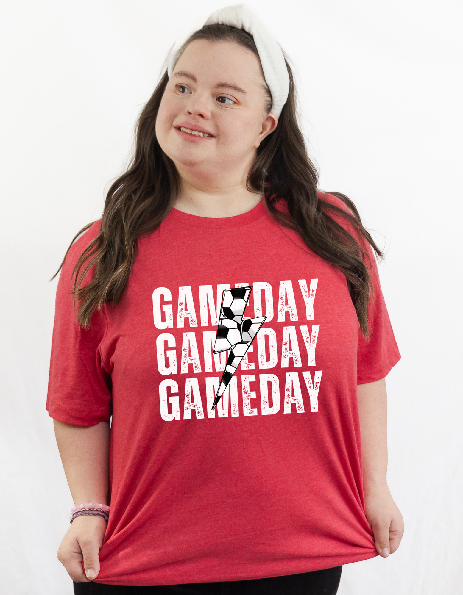 Shop Custom Sports Lightning Tee-Small at Ruby Joy Boutique, a Women's Clothing Store in Pickerington, Ohio