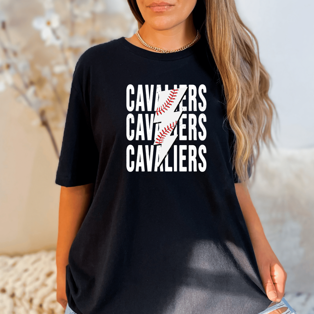 Shop Custom Sports Lightning Tee-Graphic Tee at Ruby Joy Boutique, a Women's Clothing Store in Pickerington, Ohio