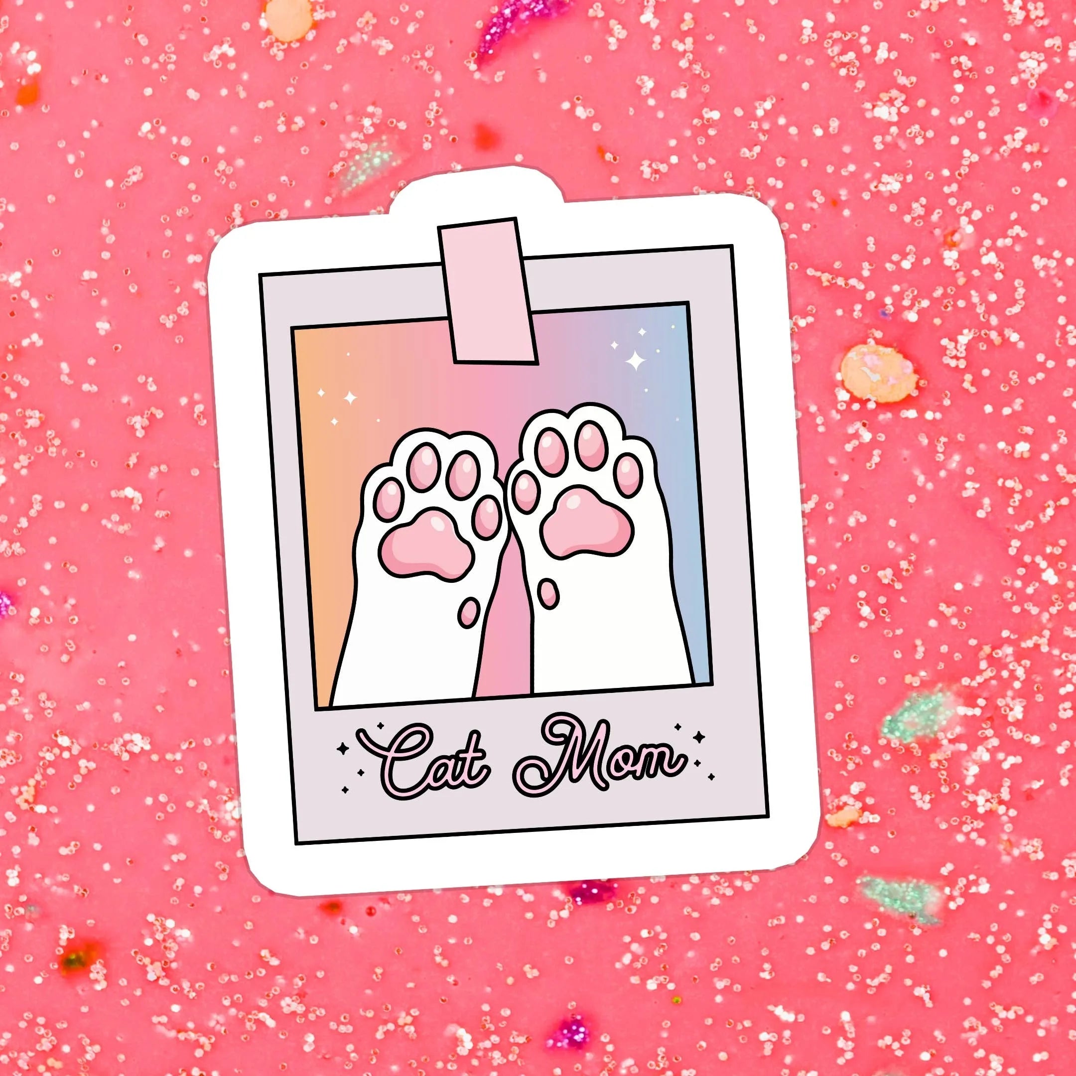 Shop Cute Cat Mom Polaroid | Waterproof Vinyl Sticker- at Ruby Joy Boutique, a Women's Clothing Store in Pickerington, Ohio