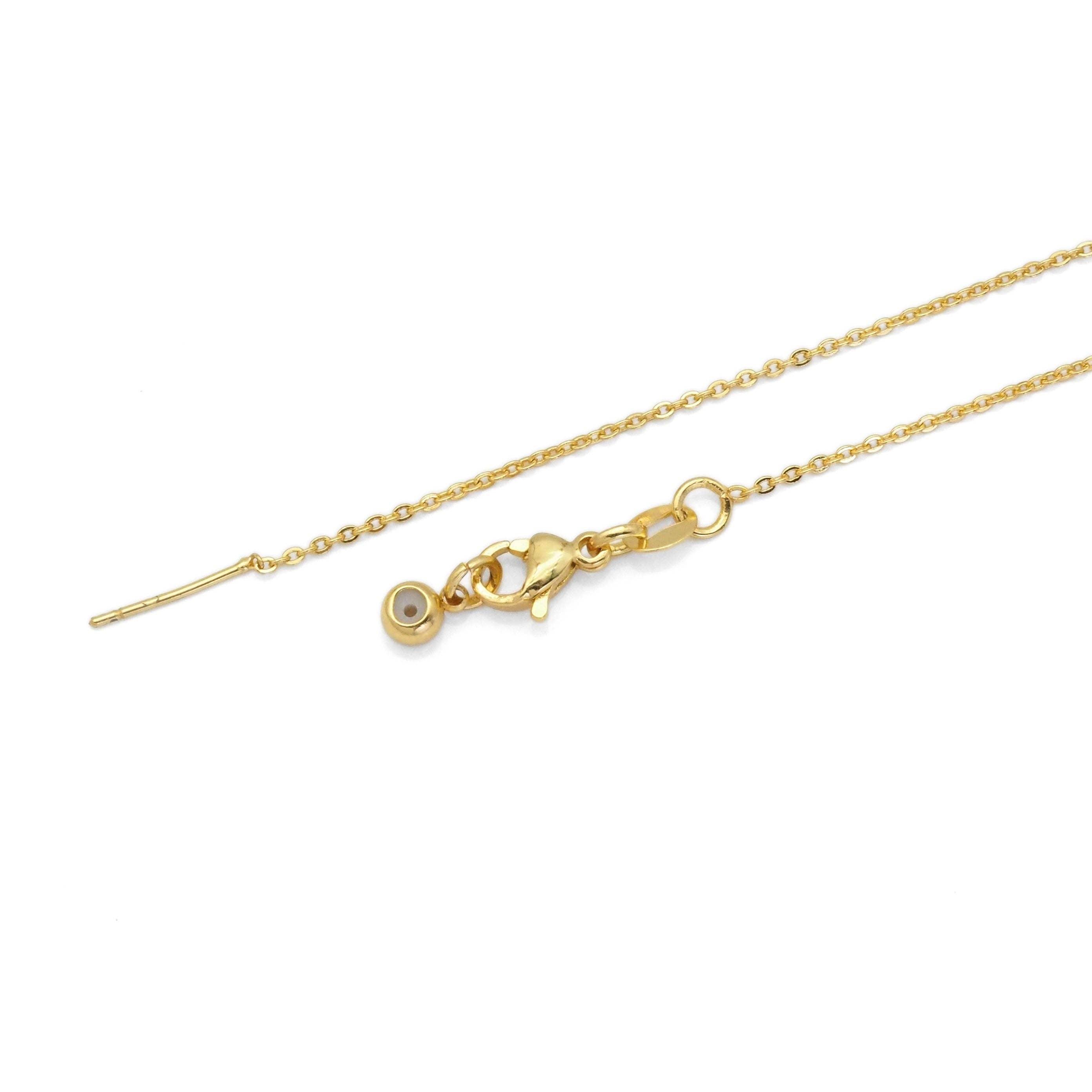 Shop Dainty Link Chain Adjustable Slide Necklace- at Ruby Joy Boutique, a Women's Clothing Store in Pickerington, Ohio