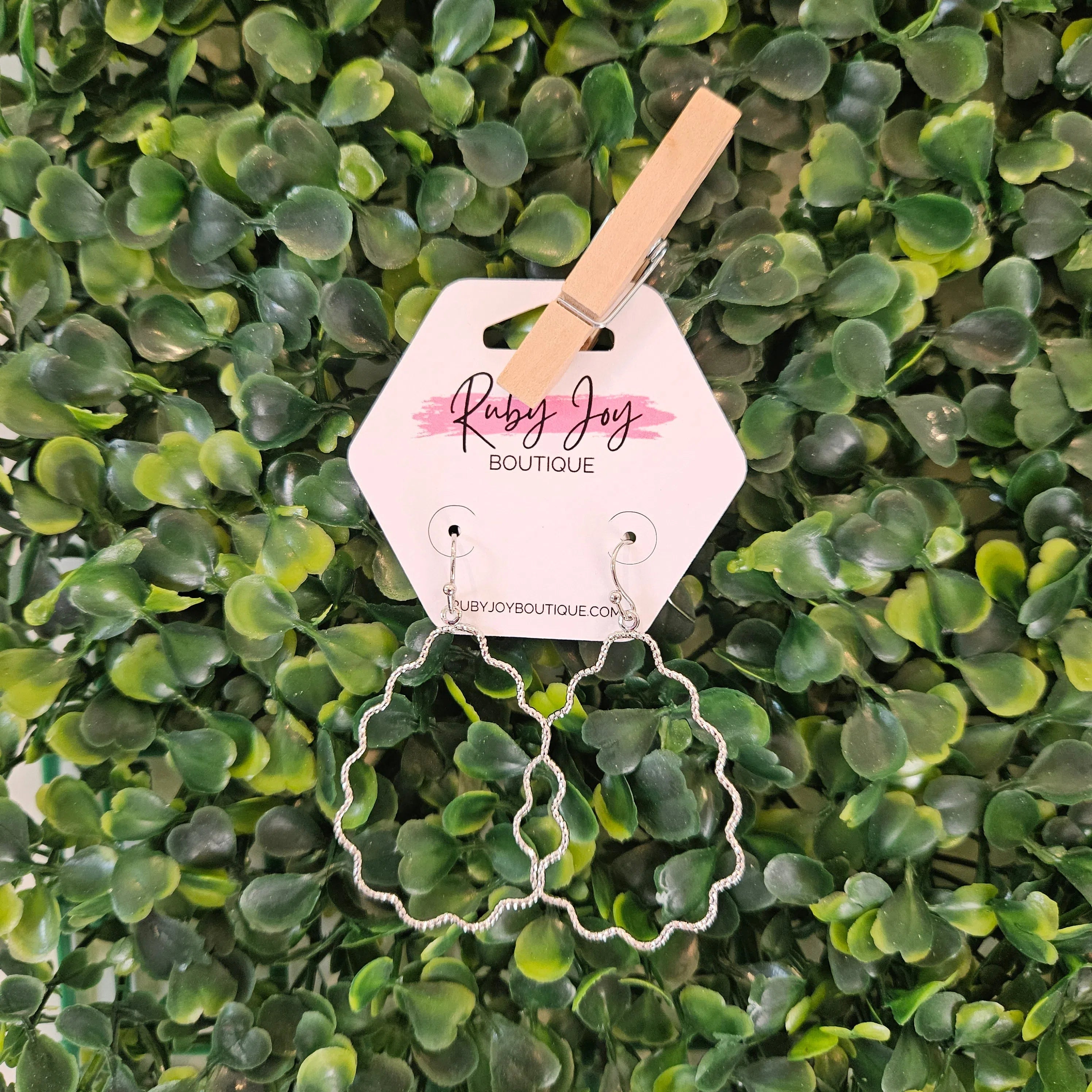 Shop Dainty Wavy Teardrop Earrings-Earrings at Ruby Joy Boutique, a Women's Clothing Store in Pickerington, Ohio