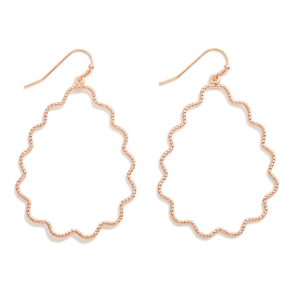 Shop Dainty Wavy Teardrop Earrings-Earrings at Ruby Joy Boutique, a Women's Clothing Store in Pickerington, Ohio