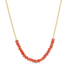 Shop Delicate Crystal Accented Necklace | 3 Colors-Coral at Ruby Joy Boutique, a Women's Clothing Store in Pickerington, Ohio