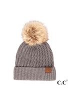 Shop Diamond Knit Patch Beanie - C.C.-Winter Hat at Ruby Joy Boutique, a Women's Clothing Store in Pickerington, Ohio