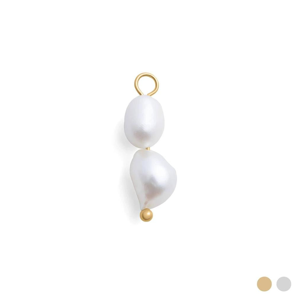 Shop Double Freshwater Pearl Charm- at Ruby Joy Boutique, a Women's Clothing Store in Pickerington, Ohio