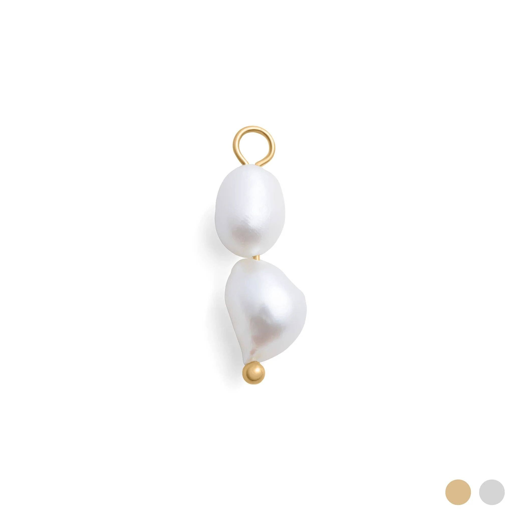 Shop Double Freshwater Pearl Charm- at Ruby Joy Boutique, a Women's Clothing Store in Pickerington, Ohio