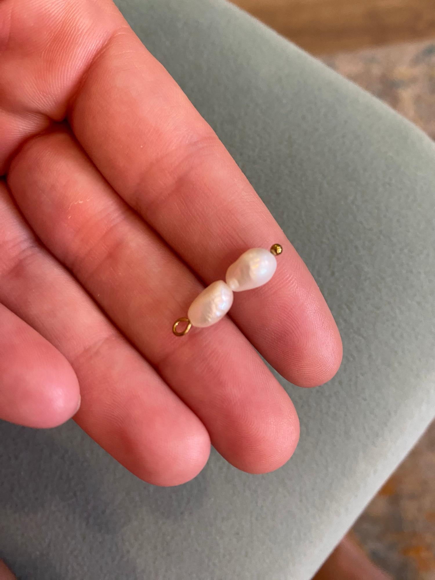 Shop Double Freshwater Pearl Charm- at Ruby Joy Boutique, a Women's Clothing Store in Pickerington, Ohio