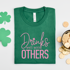 Shop Drinks Well With Others | St. Patrick's Day Graphic Top-Tee at Ruby Joy Boutique, a Women's Clothing Store in Pickerington, Ohio