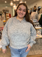 Shop Ellis Floral Stitch Sweater-Sweater at Ruby Joy Boutique, a Women's Clothing Store in Pickerington, Ohio