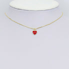 Shop Enamel Heart Charm - Red, White or Pink- at Ruby Joy Boutique, a Women's Clothing Store in Pickerington, Ohio