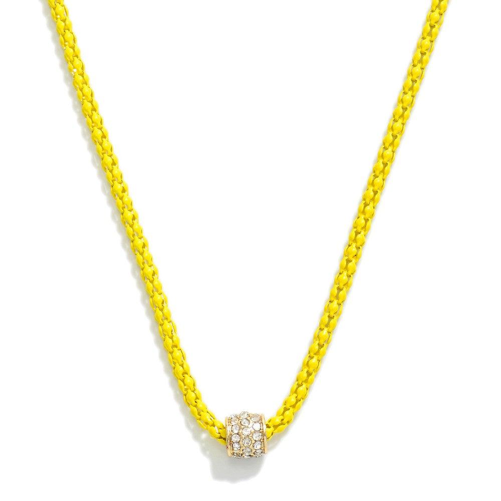 Shop Enamel Popcorn Chain Necklace-Necklaces at Ruby Joy Boutique, a Women's Clothing Store in Pickerington, Ohio