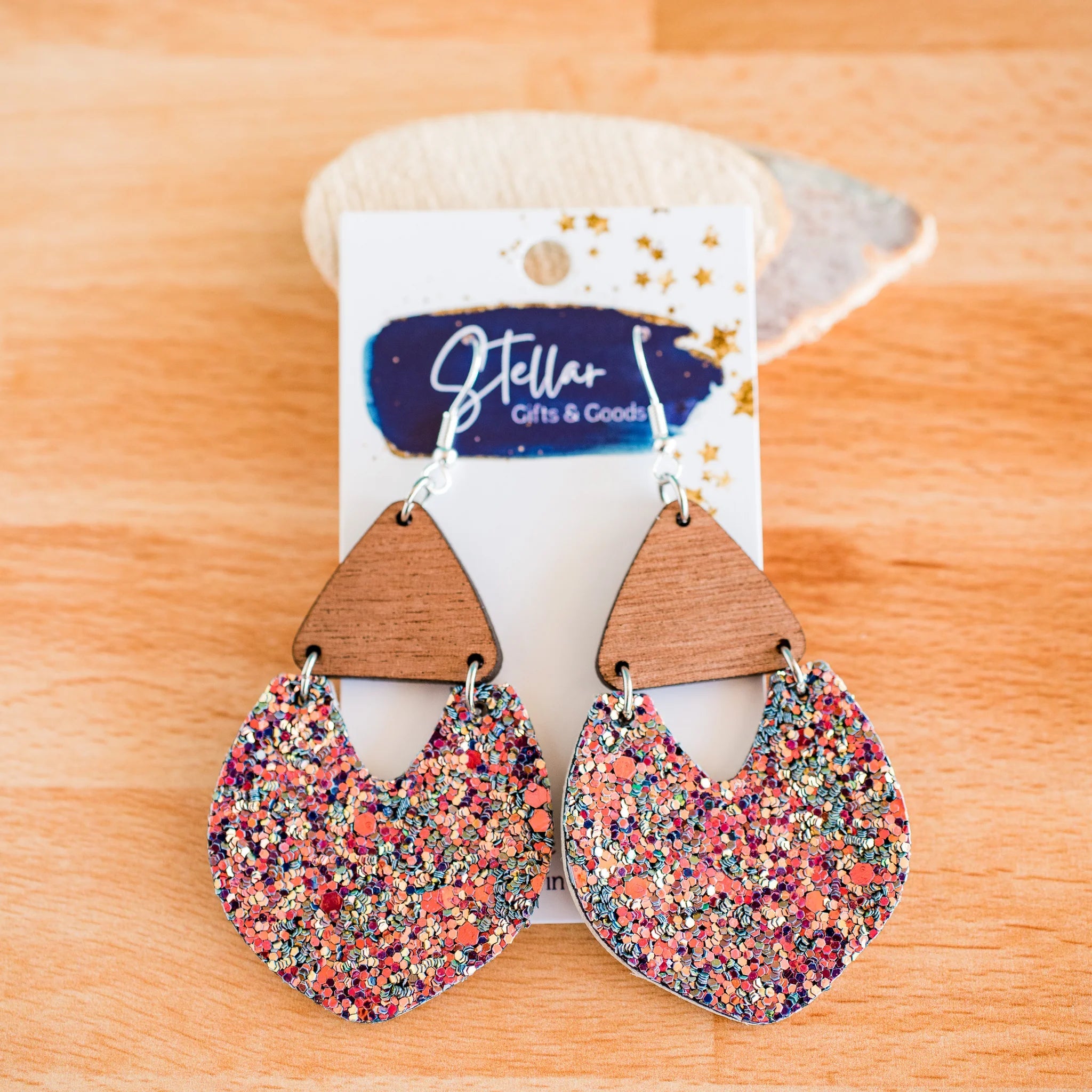 Shop Enchanted Glitter Dangle Earrings-Earrings at Ruby Joy Boutique, a Women's Clothing Store in Pickerington, Ohio
