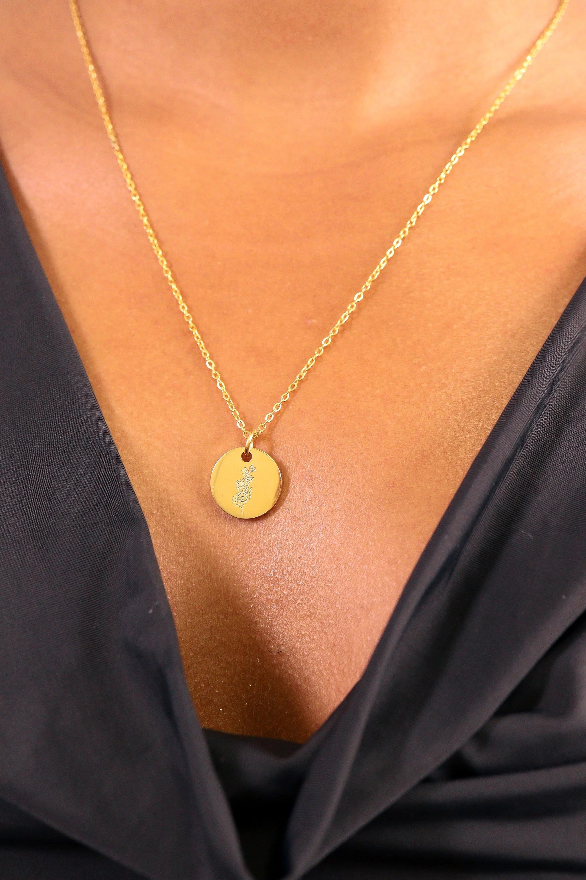 Shop Engraved Birth Flower Charms-Charms at Ruby Joy Boutique, a Women's Clothing Store in Pickerington, Ohio