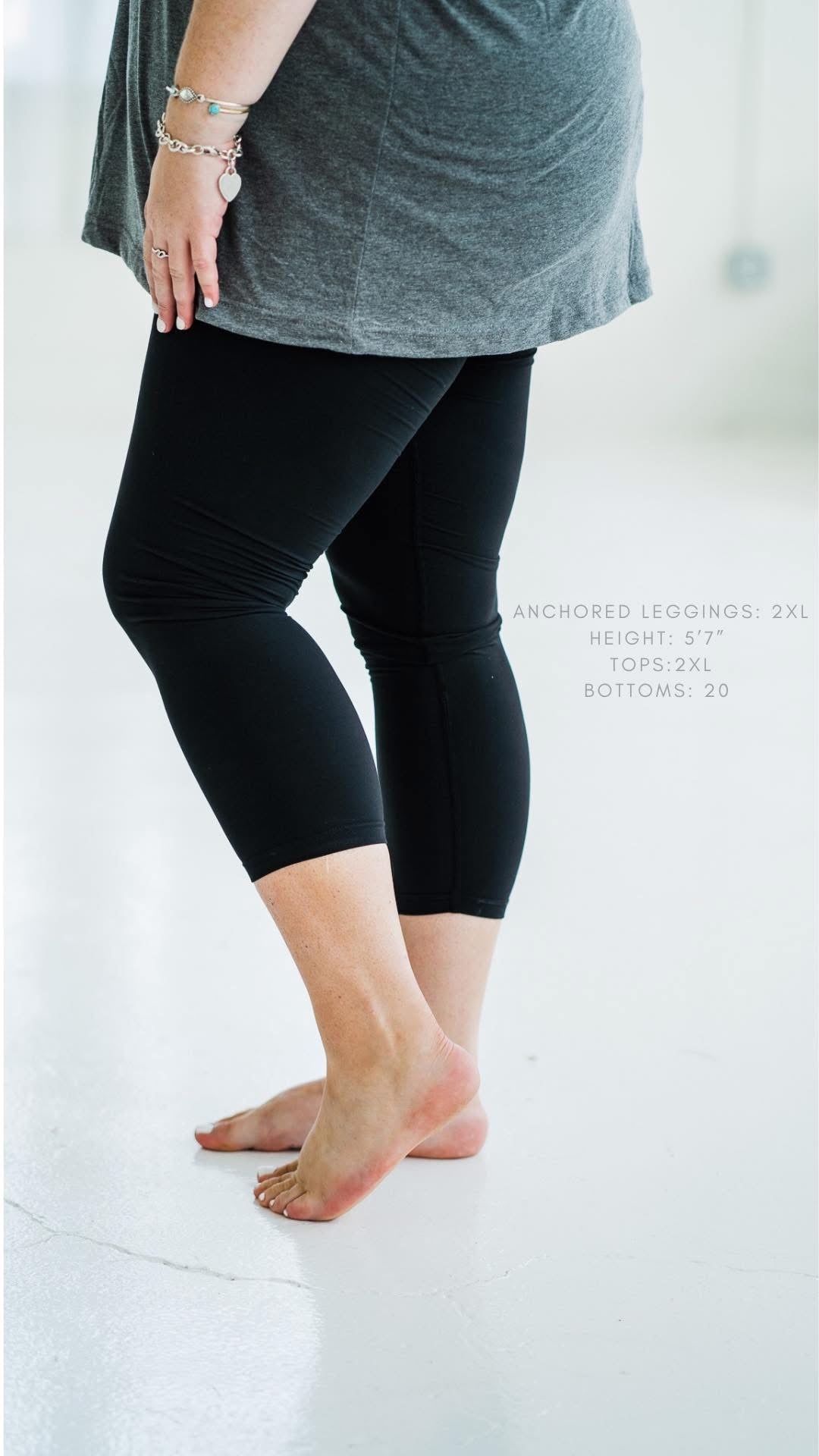 Shop Essential Capri-Length Pocket Leggings- at Ruby Joy Boutique, a Women's Clothing Store in Pickerington, Ohio
