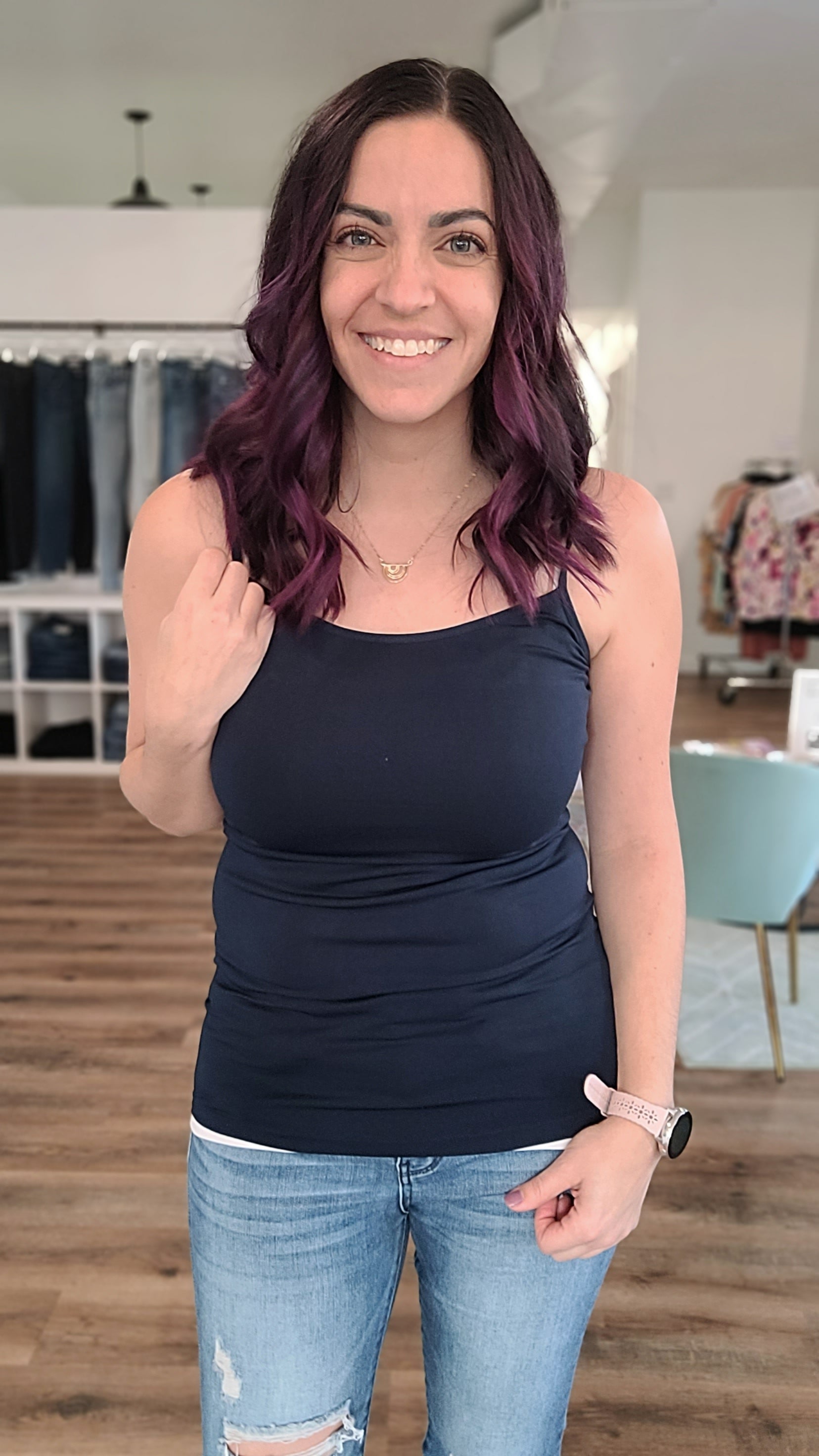 Shop Everyday Camisole with Adjustable Straps-Camisole at Ruby Joy Boutique, a Women's Clothing Store in Pickerington, Ohio