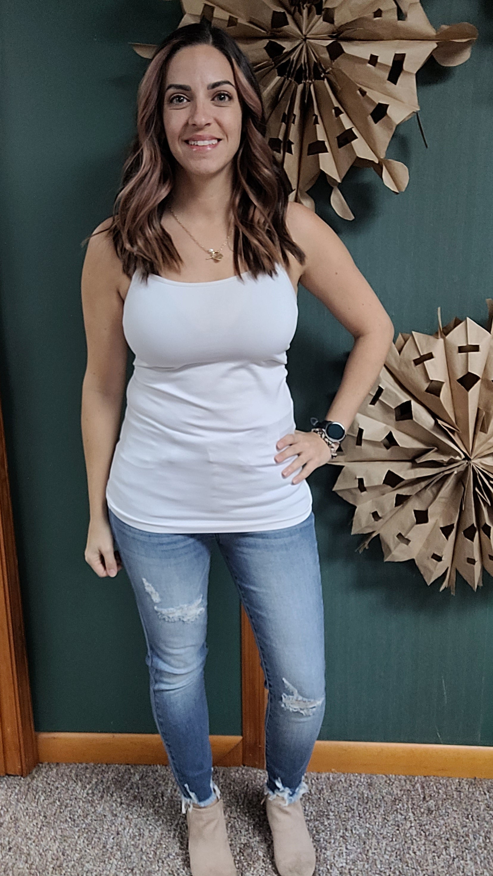 Shop Everyday Camisole with Adjustable Straps-Basics at Ruby Joy Boutique, a Women's Clothing Store in Pickerington, Ohio