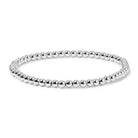 Shop Fashion Fortune Stretch Bracelets | Silver and Gold Mix-4mm Round Silver Beads at Ruby Joy Boutique, a Women's Clothing Store in Pickerington, Ohio