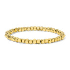 Shop Fashion Fortune Stretch Bracelets | Silver and Gold Mix-4mm Gold Cube Beads at Ruby Joy Boutique, a Women's Clothing Store in Pickerington, Ohio