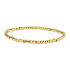 Shop Fashion Fortune Stretch Bracelets | Silver and Gold Mix-2.5mm Gold Cube Beads at Ruby Joy Boutique, a Women's Clothing Store in Pickerington, Ohio