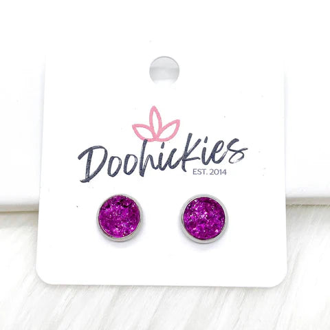 Shop Faux Druzy 8mm Stud Earrings-Earrings at Ruby Joy Boutique, a Women's Clothing Store in Pickerington, Ohio