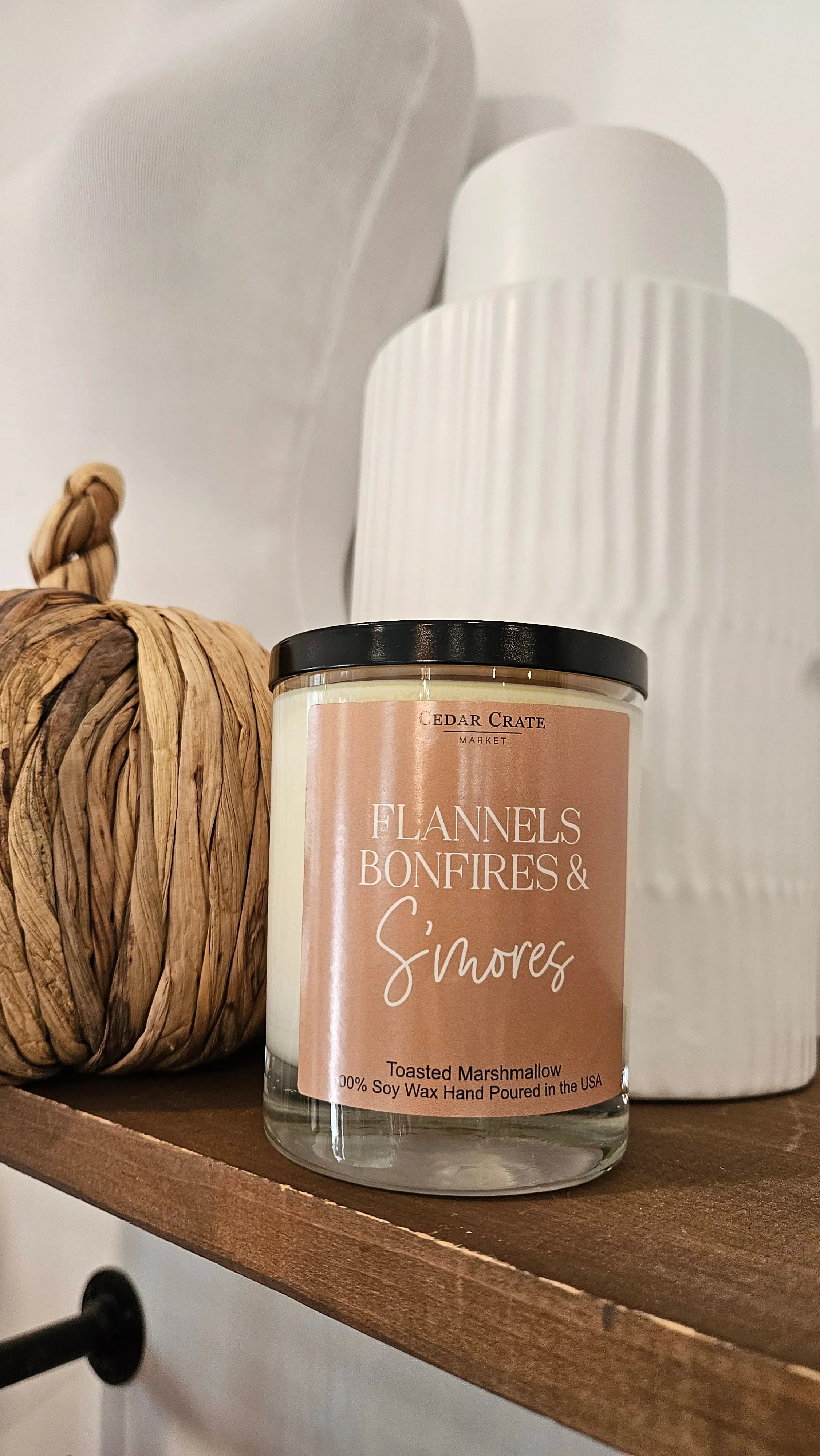 Shop Flannels Bonfires & S'mores | Toasted Marshmallow Soy Candle- at Ruby Joy Boutique, a Women's Clothing Store in Pickerington, Ohio