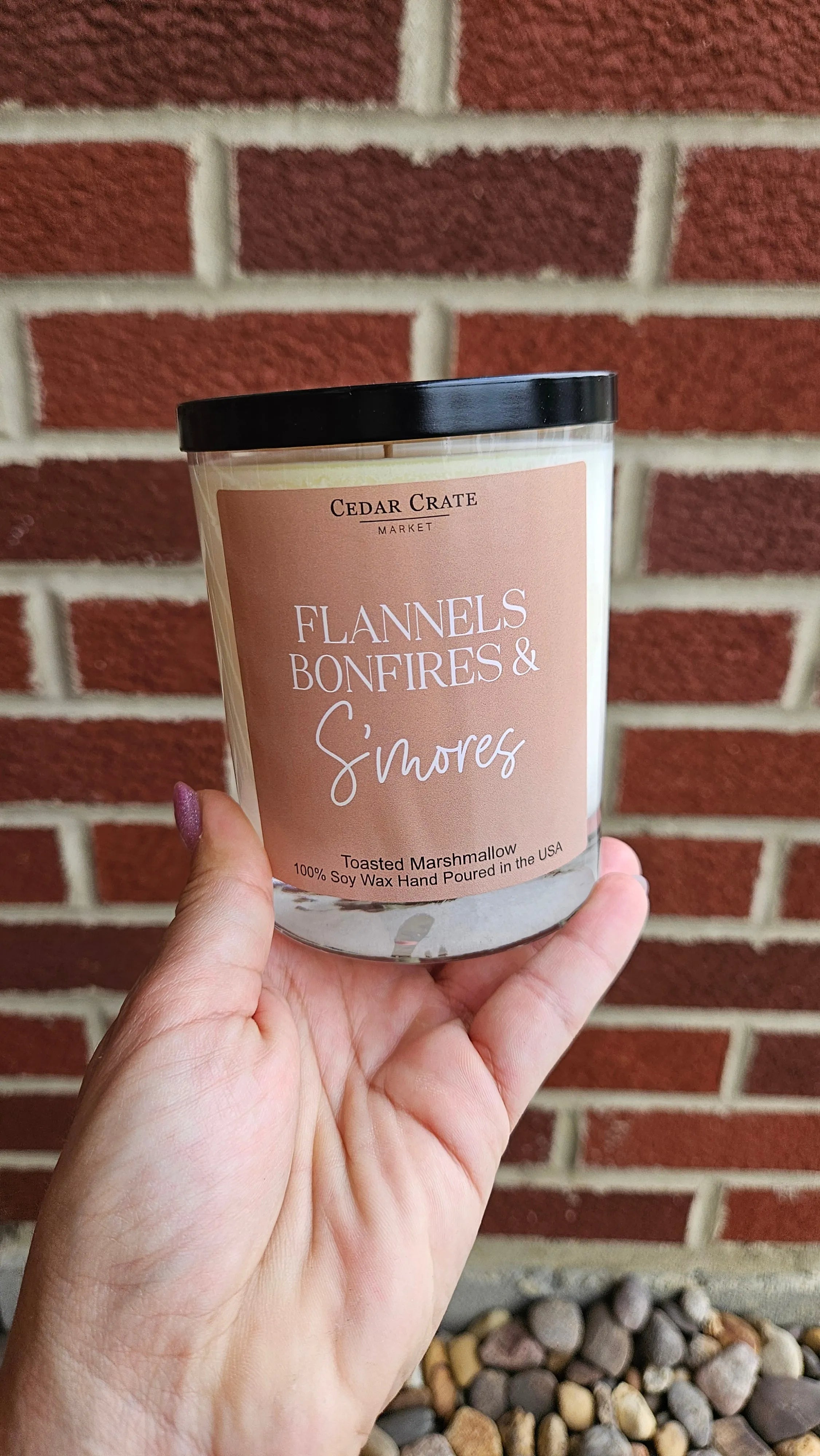 Shop Flannels Bonfires & S'mores | Toasted Marshmallow Soy Candle- at Ruby Joy Boutique, a Women's Clothing Store in Pickerington, Ohio