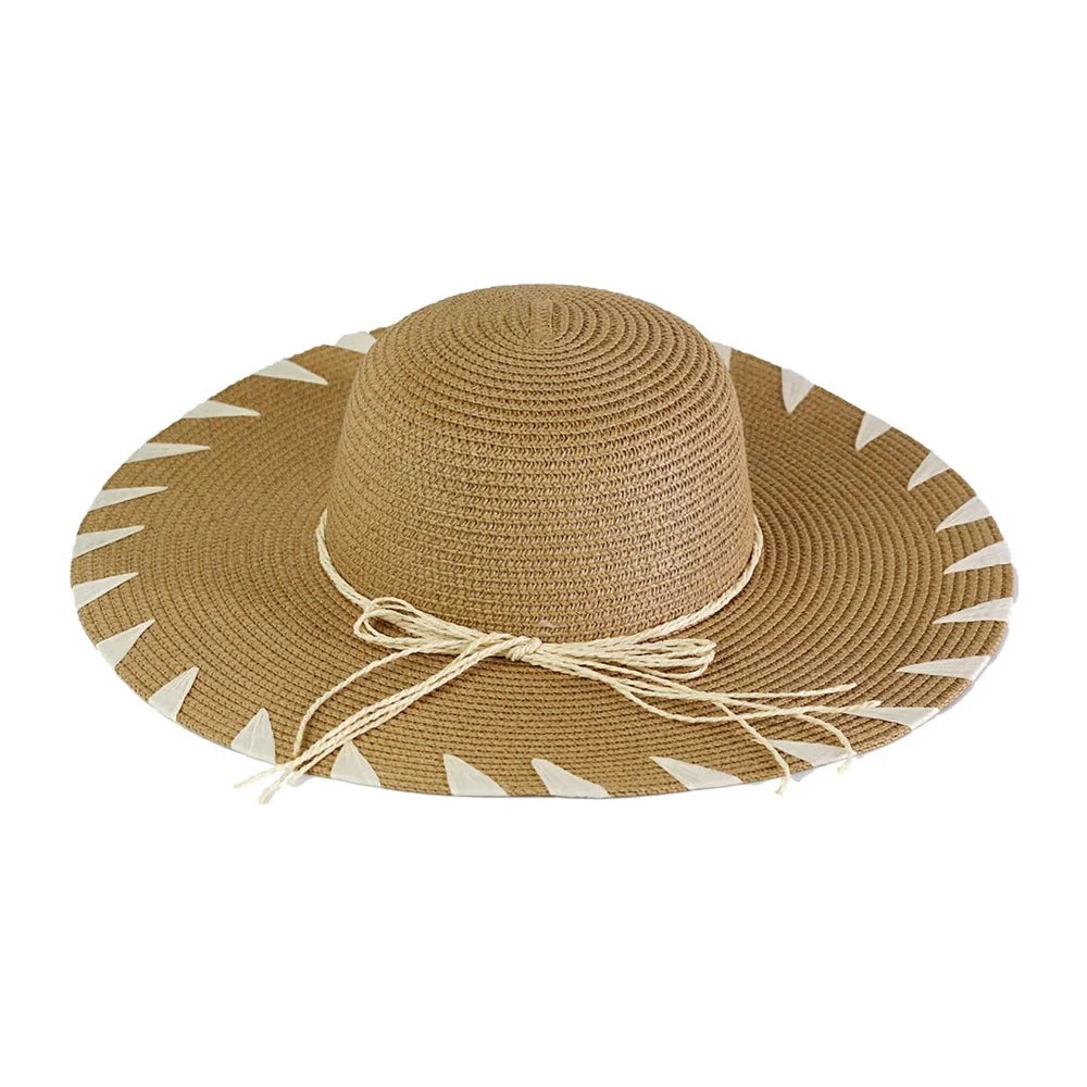 Shop Floppy Beach Hat with Edge Details-Hats at Ruby Joy Boutique, a Women's Clothing Store in Pickerington, Ohio