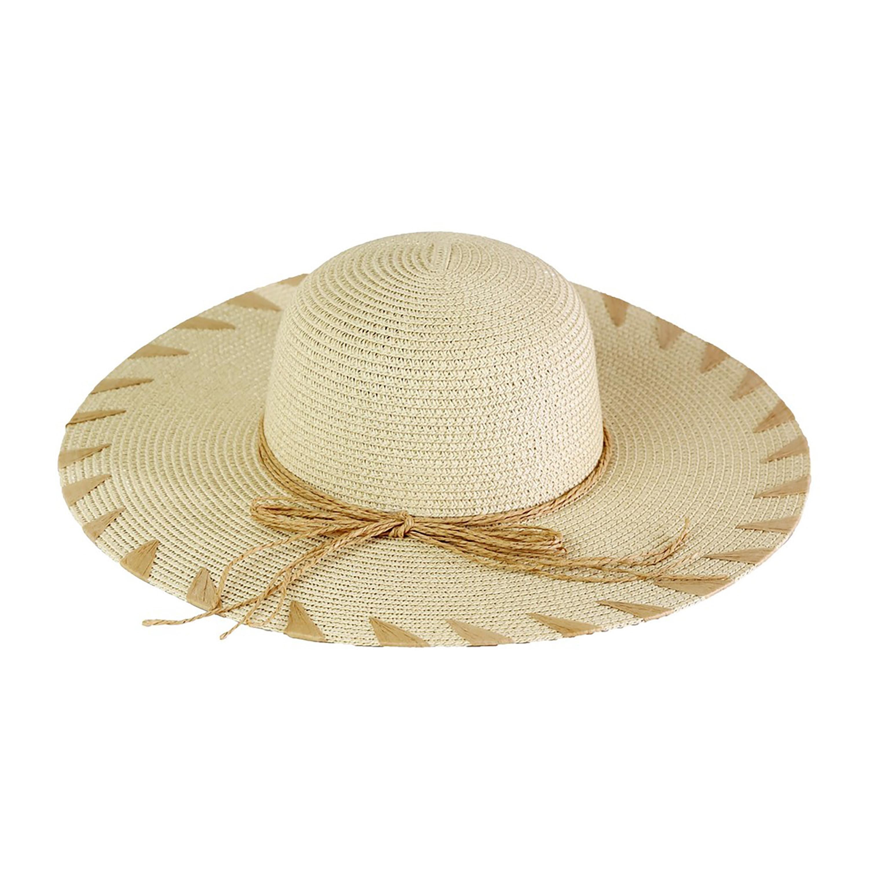 Shop Floppy Beach Hat with Edge Details-Hats at Ruby Joy Boutique, a Women's Clothing Store in Pickerington, Ohio