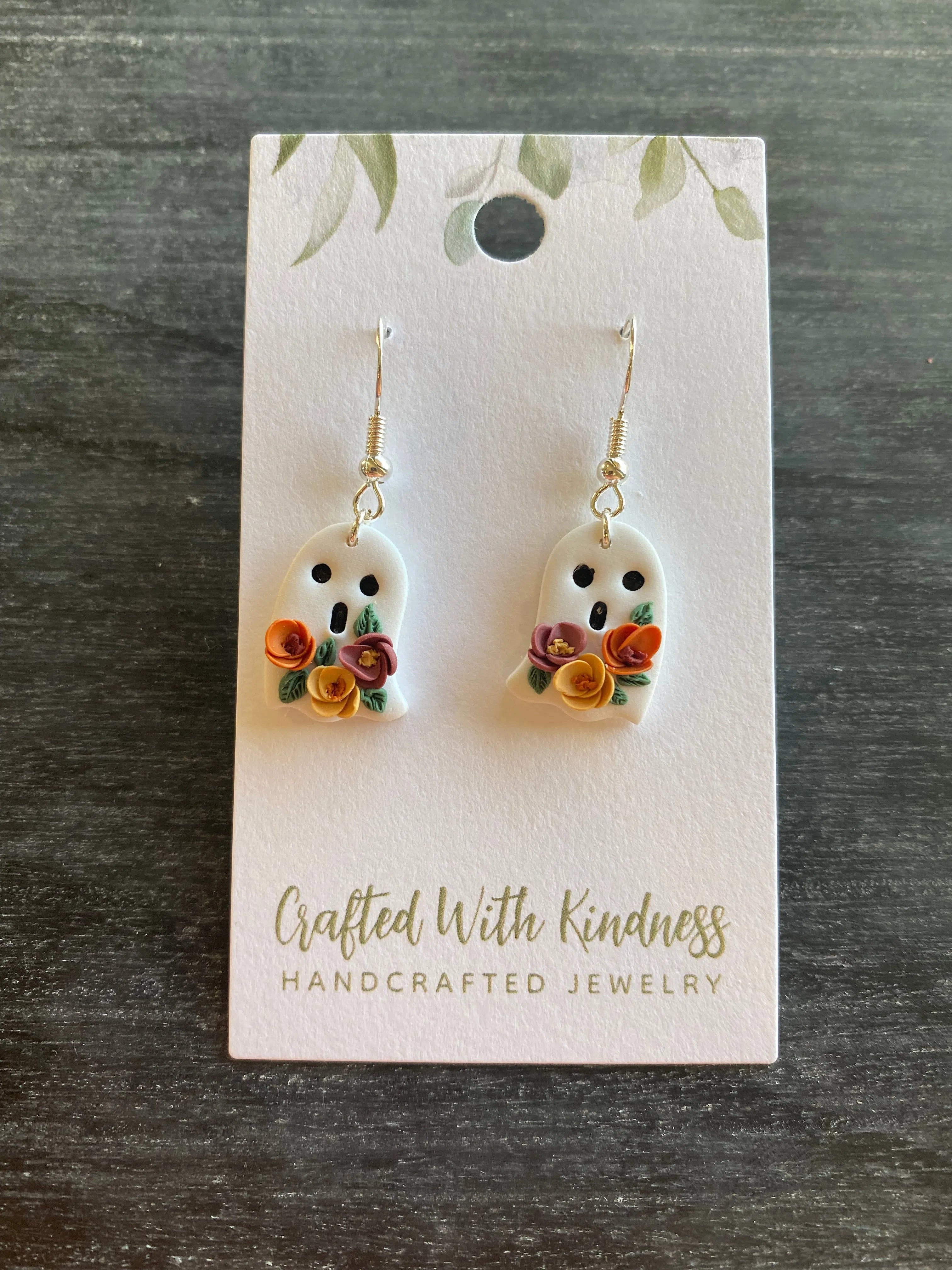 Shop Floral Ghost Dangles-Earrings at Ruby Joy Boutique, a Women's Clothing Store in Pickerington, Ohio