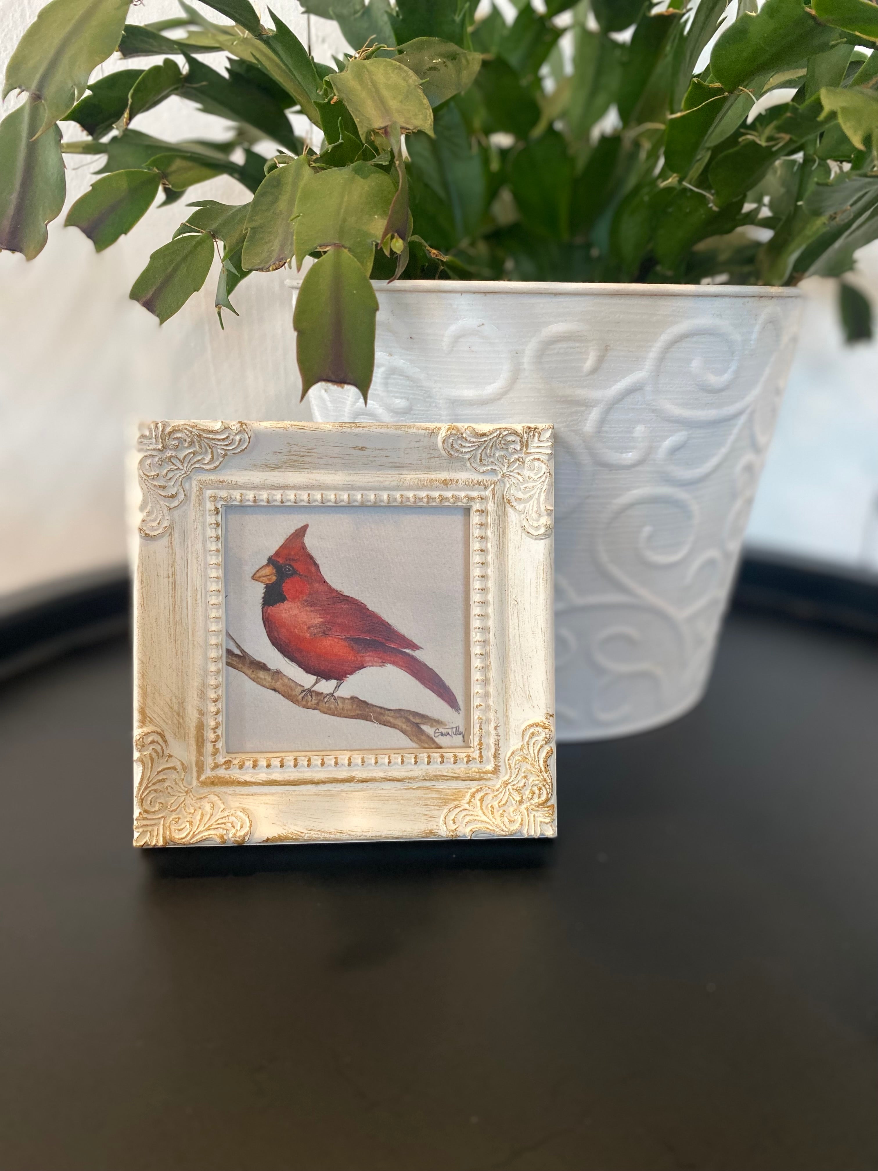 Shop Framed Watercolor Prints-Cardinal at Ruby Joy Boutique, a Women's Clothing Store in Pickerington, Ohio