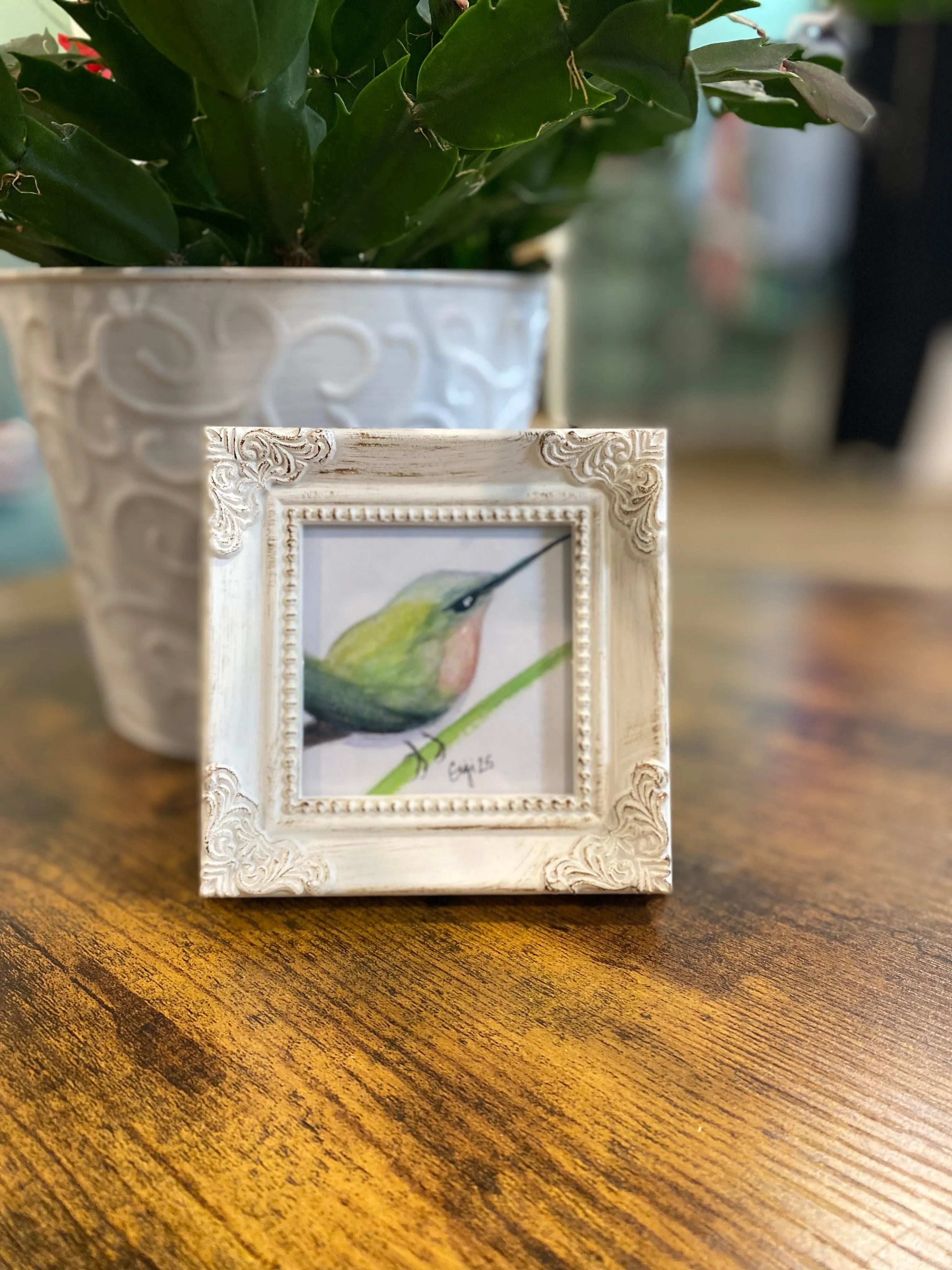 Shop Framed Watercolor Prints-Green Bird at Ruby Joy Boutique, a Women's Clothing Store in Pickerington, Ohio
