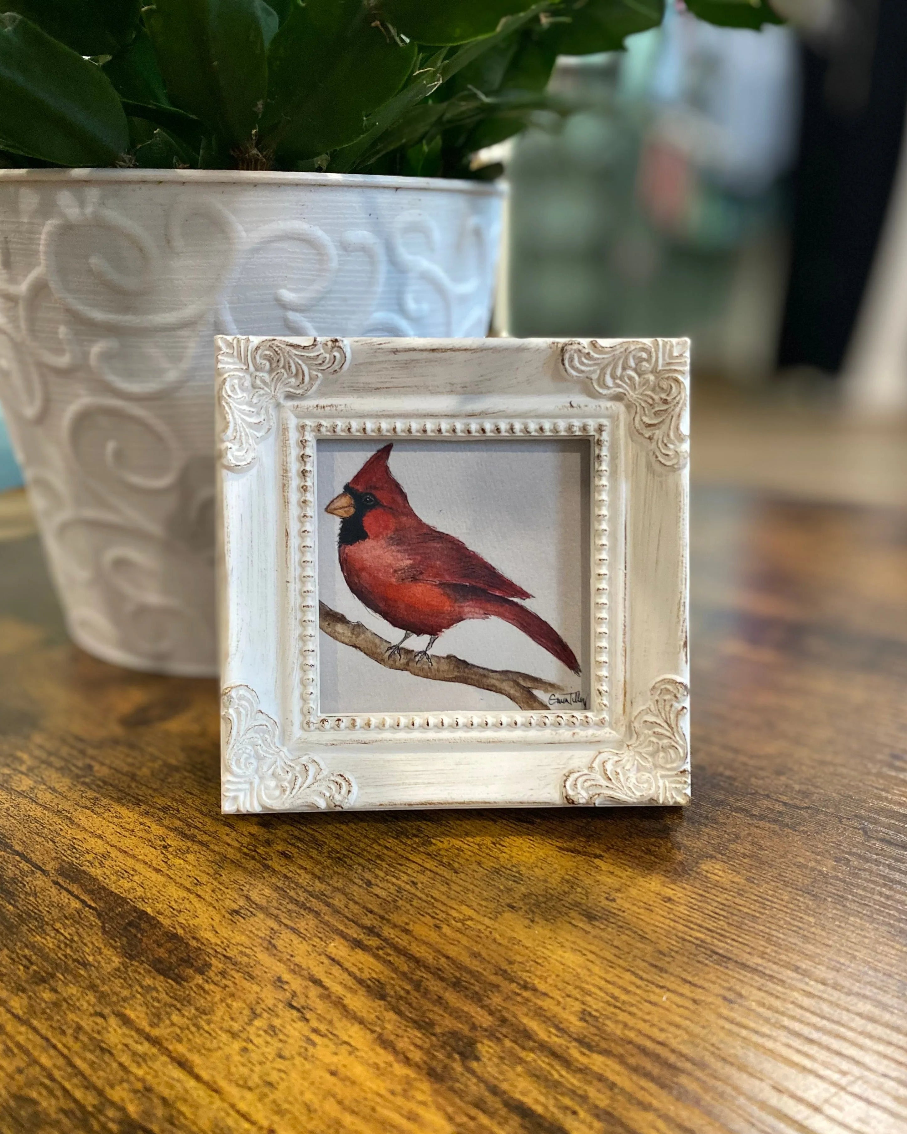 Shop Framed Watercolor Prints-Cardinal at Ruby Joy Boutique, a Women's Clothing Store in Pickerington, Ohio