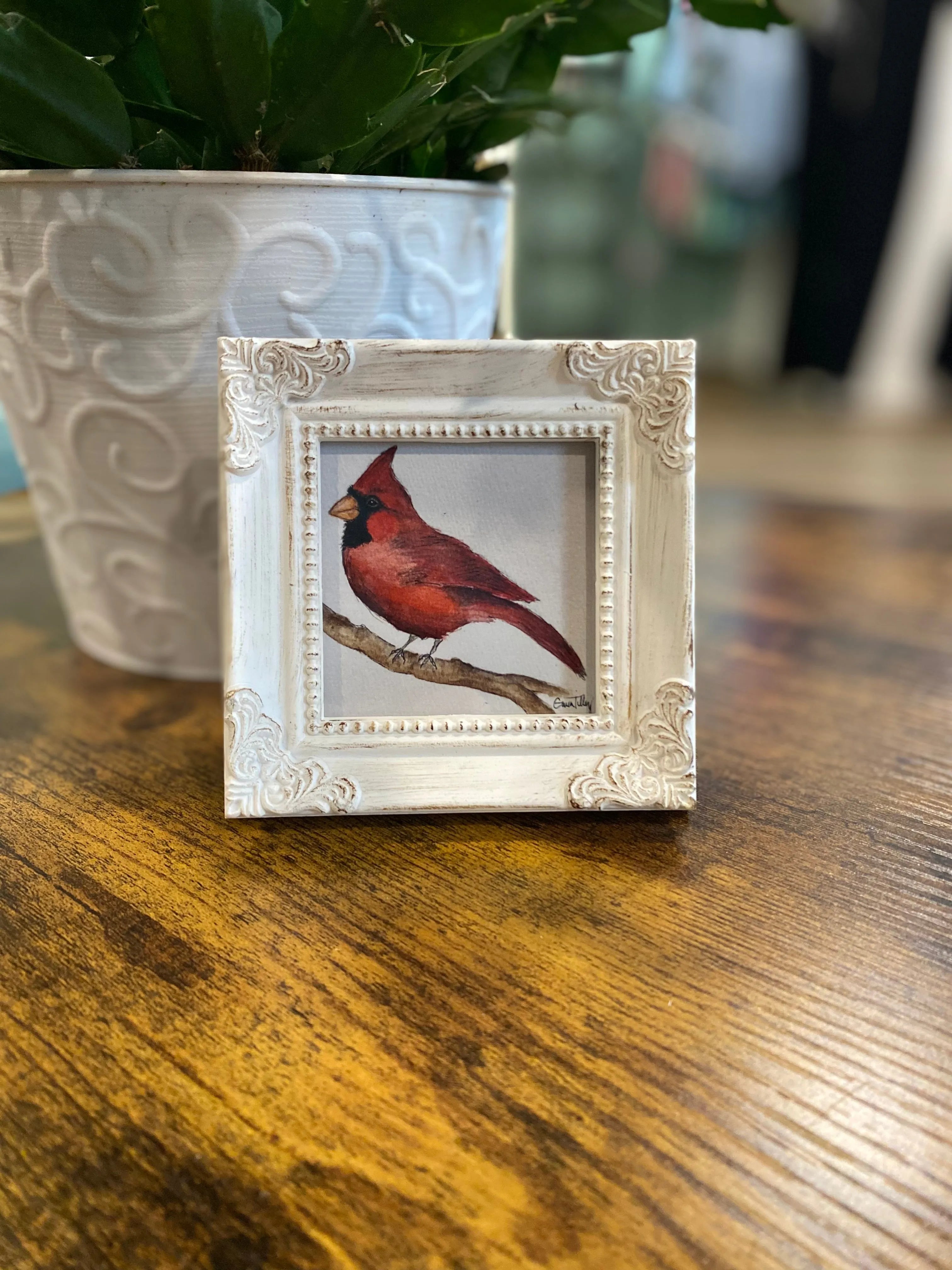 Shop Framed Watercolor Prints-Cardinal at Ruby Joy Boutique, a Women's Clothing Store in Pickerington, Ohio
