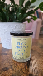 Shop Fuck Around And Find Out | Tropical Fruit, Spice, Vanilla-Candles at Ruby Joy Boutique, a Women's Clothing Store in Pickerington, Ohio