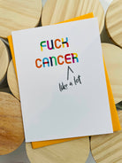 Shop Fuck Cancer Greeting Card-Greeting Cards at Ruby Joy Boutique, a Women's Clothing Store in Pickerington, Ohio