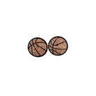 Shop Glitter Basketball Studs- at Ruby Joy Boutique, a Women's Clothing Store in Pickerington, Ohio