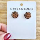 Shop Glitter Basketball Studs- at Ruby Joy Boutique, a Women's Clothing Store in Pickerington, Ohio