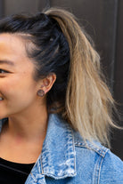 Shop Glitter Basketball Studs- at Ruby Joy Boutique, a Women's Clothing Store in Pickerington, Ohio