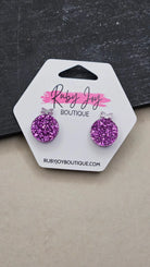 Shop Glitter Christmas Ornament Stud Earrings- at Ruby Joy Boutique, a Women's Clothing Store in Pickerington, Ohio