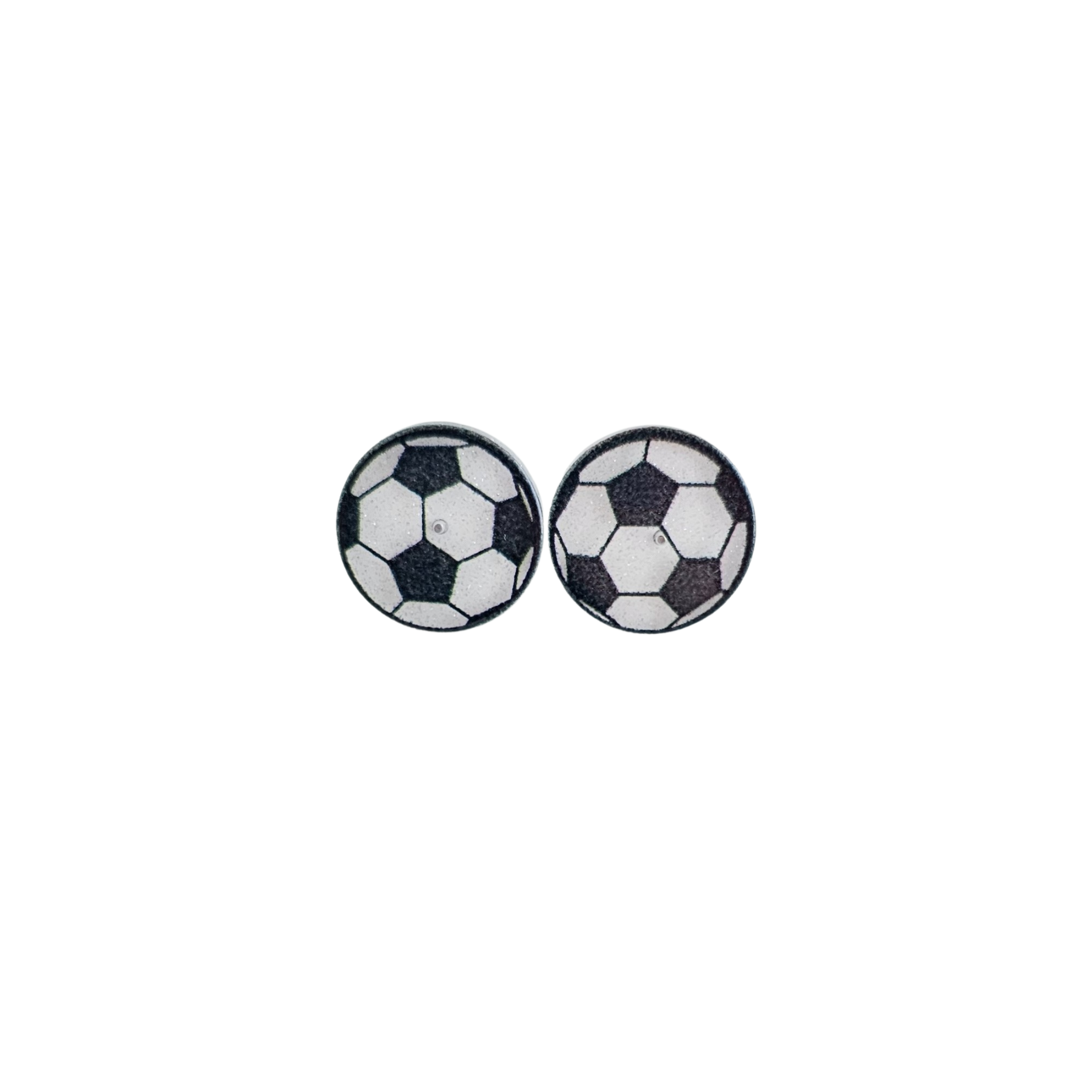 Shop Glitter Soccer Ball Studs- at Ruby Joy Boutique, a Women's Clothing Store in Pickerington, Ohio