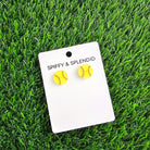 Shop Glitter Softball Studs- at Ruby Joy Boutique, a Women's Clothing Store in Pickerington, Ohio