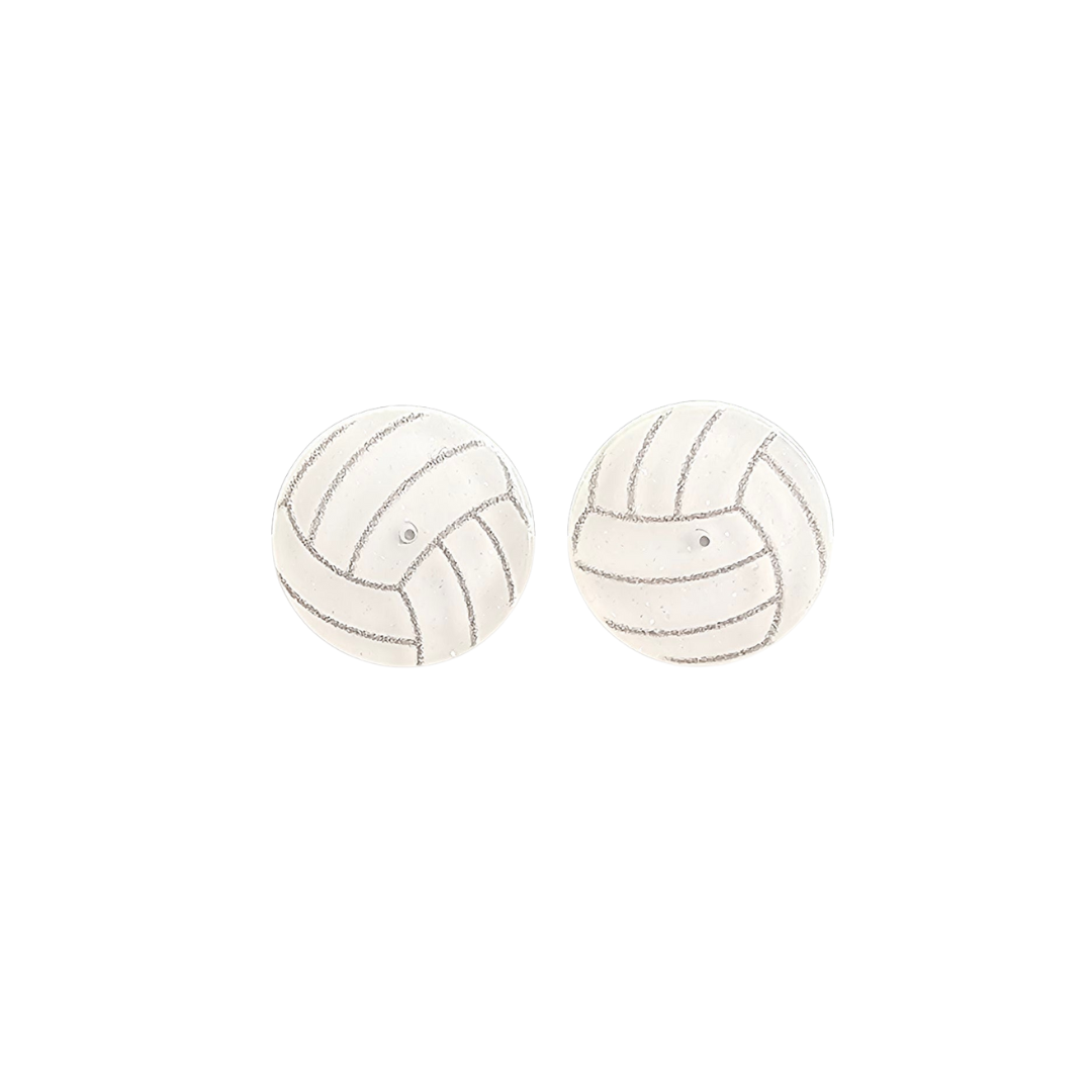 Shop Glitter Volleyball Studs- at Ruby Joy Boutique, a Women's Clothing Store in Pickerington, Ohio