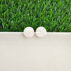 Shop Glitter Volleyball Studs- at Ruby Joy Boutique, a Women's Clothing Store in Pickerington, Ohio