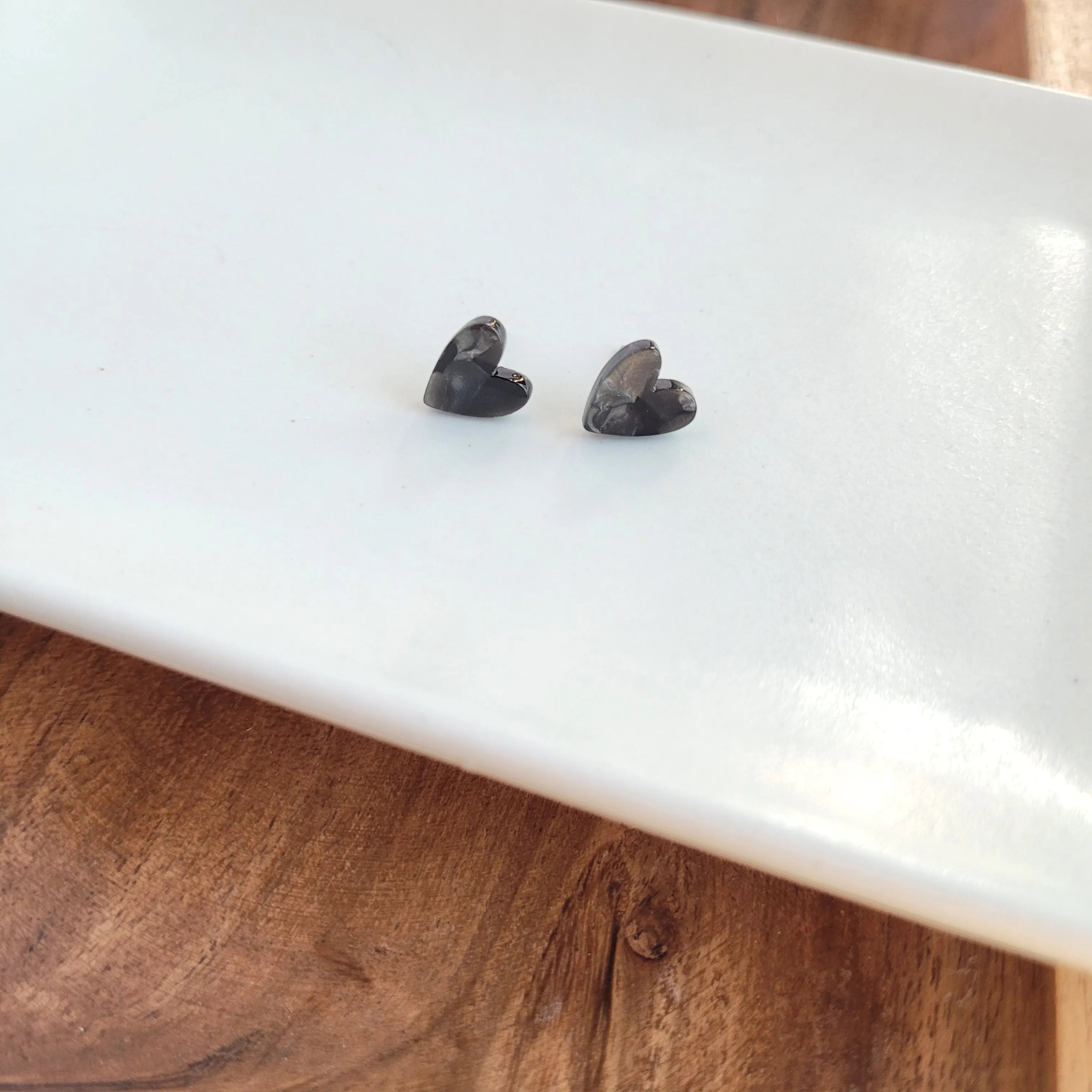 Shop Hand Drawn Heart Studs - Black- at Ruby Joy Boutique, a Women's Clothing Store in Pickerington, Ohio