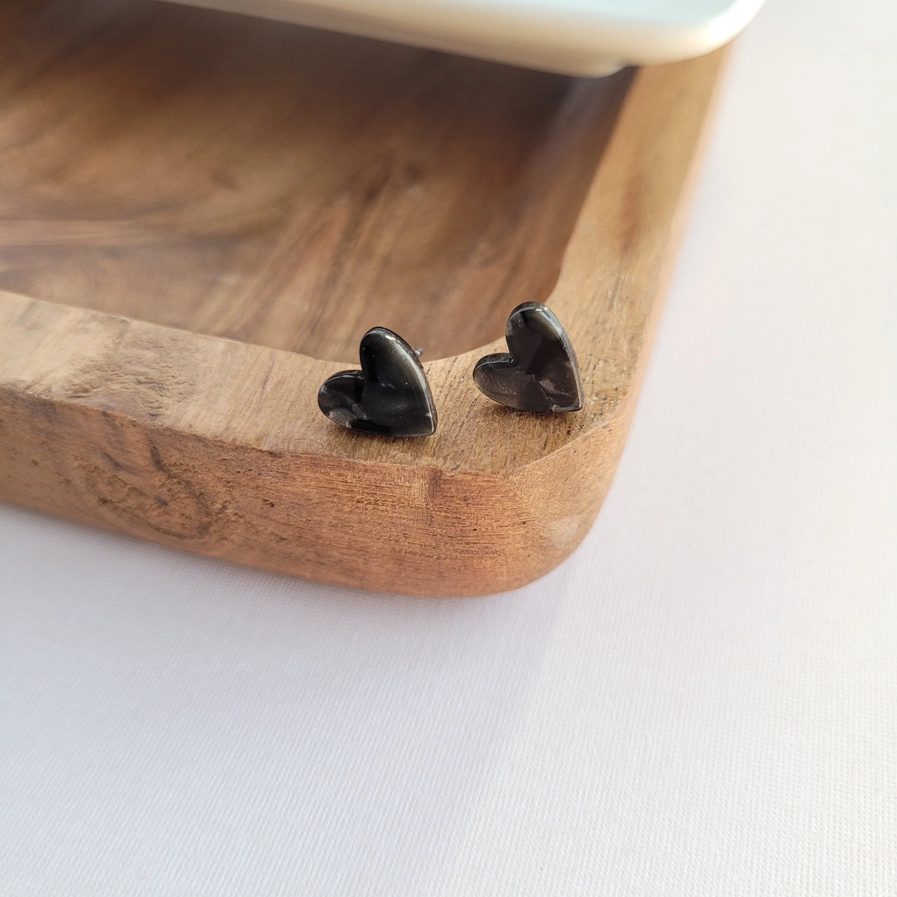 Shop Hand Drawn Heart Studs - Black- at Ruby Joy Boutique, a Women's Clothing Store in Pickerington, Ohio