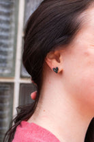 Shop Hand Drawn Heart Studs - Black- at Ruby Joy Boutique, a Women's Clothing Store in Pickerington, Ohio