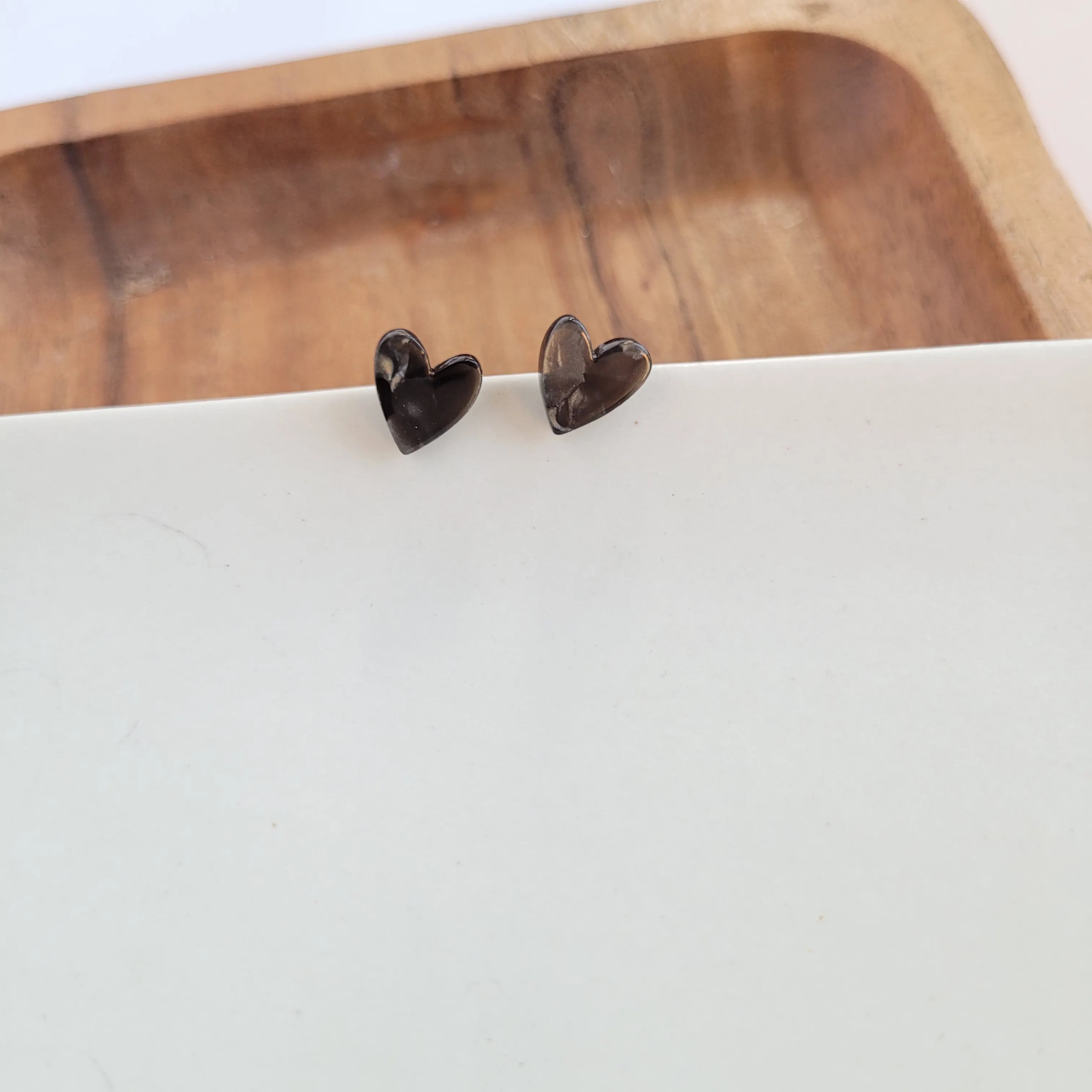 Shop Hand Drawn Heart Studs - Black- at Ruby Joy Boutique, a Women's Clothing Store in Pickerington, Ohio